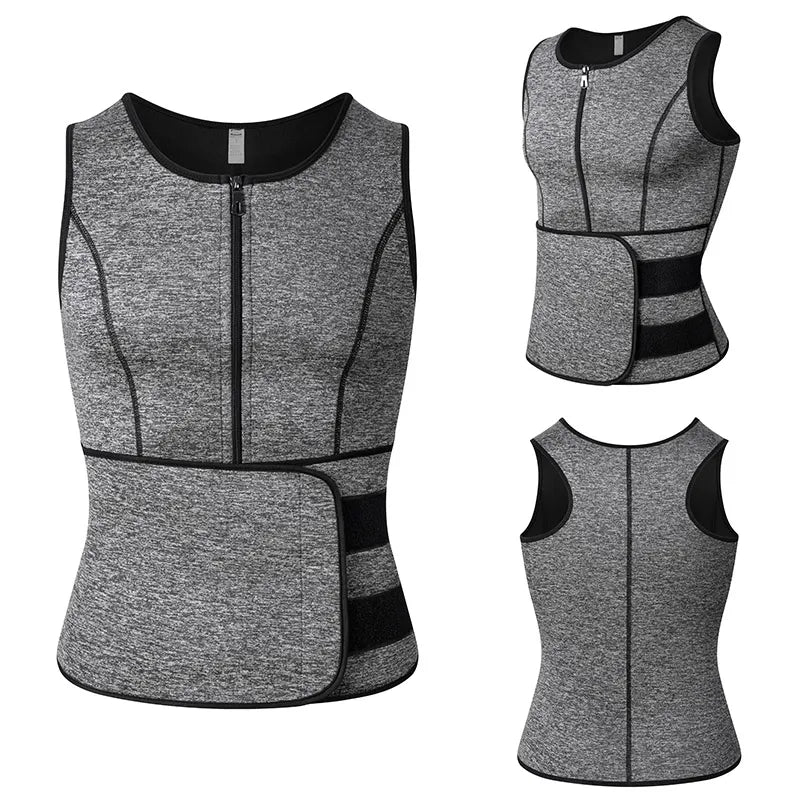 Men  Slimming Compression Body Shaper Waist Trainer Vest