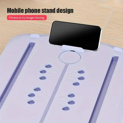 1pc Multi-Functional Folding Abdominal Exercise Board - PP Material, Uncharged, Portable Home Workout Equipment for Waist, Buttocks, Leg Toning and Shaping, Gym Accessories