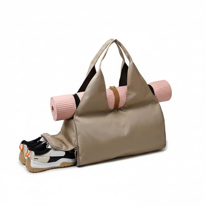 Women'S Multi-Purpose Sports Bag - Waterproof with Shoe Pocket for Yoga, Gym, and Travel